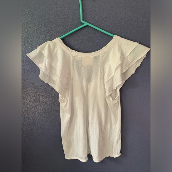 Maeve Anthropologie flutter sleeve tee - Picture 5 of 6